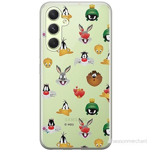 ERT GROUP mobiltelefonfodral för Samsung A54 5G originalt och officiellt licensierat Looney Tunes mönster 007 optimalt anpassad till formen på mobiltelefonen, gedeeltelijk transparant 5905511797775