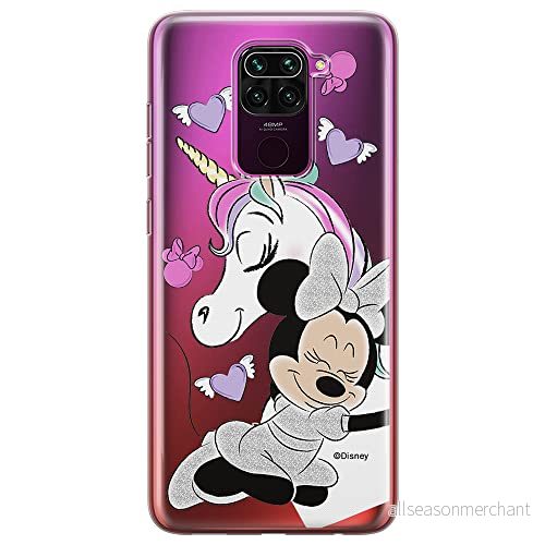 ERT GROUP mobiltelefonfodral för Xiaomi REDMI NOTE 9 originalt och officiellt licensierat Disney mönster Minnie 036 optimalt anpassad till formen på mobiltelefonen, gedeeltelijk transparant 5903040335604
