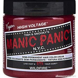 Manic Panic Wildfire Classic Creme, Vegan, Cruelty Free, Red Semi Permanent Hair Dye 3 x 118 ml 612600110104 Manic Panic Wildfire Classic Creme, Vegan, Cruelty Free, Red Semi Permanent Hair Dye 3 x 118 ml 612600110104