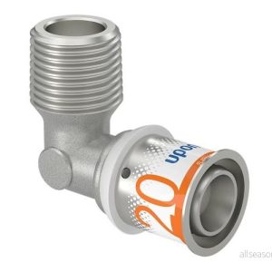 Uponor s press plus elbow male thread 20 mm x 12 6414905218530