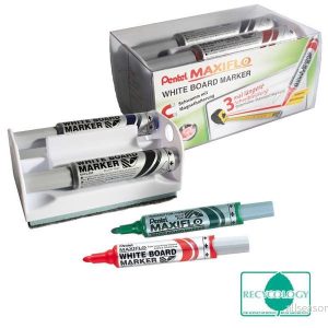 Pentel Maxiflo Whiteboardpenna – Rund – Färgassorterad 5011433133376 Pentel Maxiflo Whiteboardpenna – Rund – Färgassorterad 5011433133376