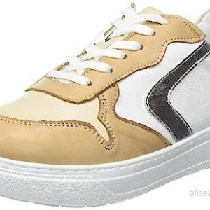 Andrea Conti Damsneakers, kamel/kräm/vit/silver, 38 EU, Camelkräm vit silver, EU 4065139951551