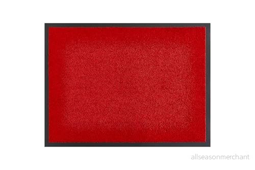 andiamo dörrmatta Verdi smutssamlande matta för entrén perfekt som inomhus eller utomhus ytterdörr 80 x 120 cm röd 2 4002398981165
