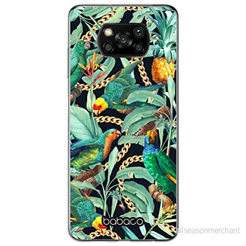 ERT GROUP mobiltelefonfodral för Xiaomi POCOPHONE X3 originalt och officiellt licensierat Babaco mönster Flowers 058 optimalt anpassad till formen på mobiltelefonen, fodral tillverkad av TPU plast 5905131368881