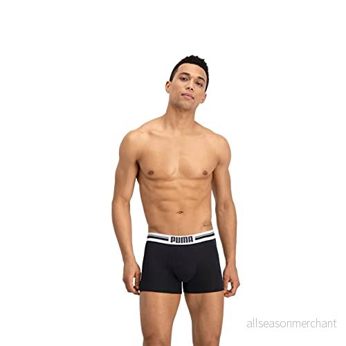Puma Placed LOGO 2 PACK Underkläder, Storlek: Small, Black 8718824117089