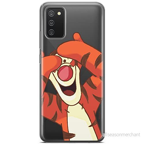 ERT GROUP mobiltelefonfodral för Samsung A02S originalt och officiellt licensierat Disney mönster Winnie the Pooh and friends 035 anpassad till formen på mobiltelefonen, gedeeltelijk transparant 5903537549859