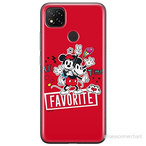 ERT GROUP mobiltelefonfodral för Xiaomi REDMI 9C originalt och officiellt licensierat Disney mönster Mickey & Minnie 011 optimalt anpassad till formen på mobiltelefonen, fodral tillverkad av TPU plast 5903040276235