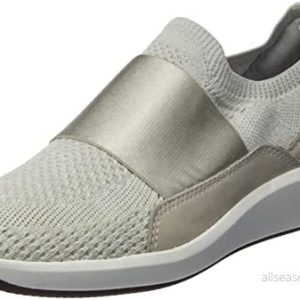 Clarks dam Toffel Un Rio Knit, Vit stickad, 35.5 EU 5059680379116