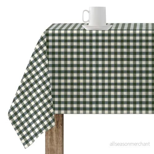 BELUM Hartsad bordsduk Fläckfri rutig 150 02, Vichy storlek; 250X155 cm, Non bordsduk, Svart, 100% ekologisk bomull Tyg 8434563990430