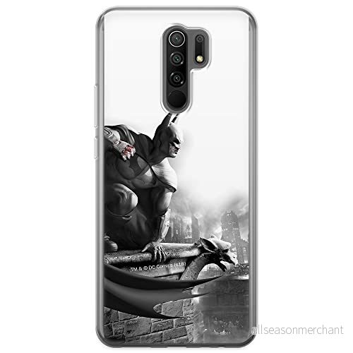ERT GROUP mobiltelefonfodral för Xiaomi REDMI 9 originalt och officiellt licensierat DC mönster Batman 017 optimalt anpassad till formen på mobiltelefonen, fodral tillverkad av TPU plast 5903040306956