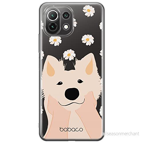ERT GROUP mobiltelefonfodral för Xiaomi 11 LITE 4G/5G originalt och officiellt licensierat Babaco mönster Dogs 010, gedeeltelijk transparant 5905131030429