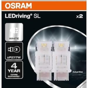 OSRAM LEDriving SL, ≜ P27/7W, Vit 6000K, Dubbelblister (2 lampor), LED Retrofit, endast offroad användning 4062172401753