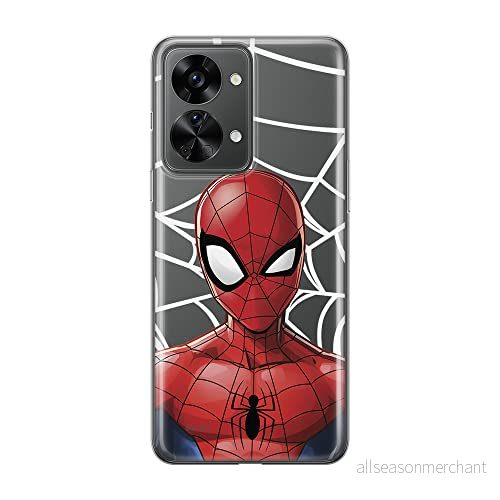 ERT GROUP mobiltelefonfodral för Oneplus NORD 2T 5G originalt och officiellt licensierat Marvel mönster Spider Man 012 optimalt anpassad till formen på mobiltelefonen, gedeeltelijk transparant 5905511279677