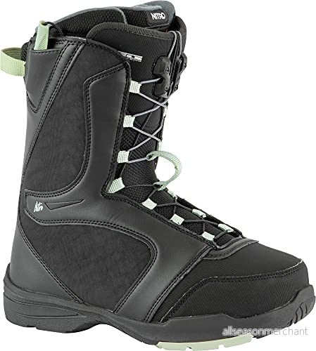 Nitro Dam Flora TLS Boot'21 Snowboard Boat, Svart Mint, 240 7630050461419