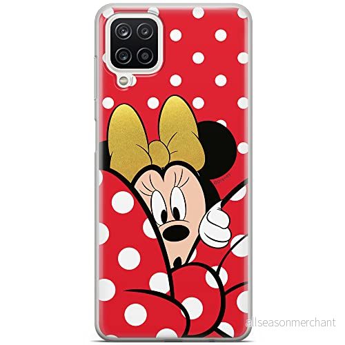 ERT GROUP mobiltelefonfodral för Samsung A12 / M12 originalt och officiellt licensierat Disney mönster Minnie 015 optimalt anpassad till formen på mobiltelefonen, fodral tillverkad av TPU plast 5903040092071
