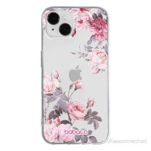 ERT GROUP mobiltelefonfodral för Apple Iphone 14 PLUS originalt och officiellt licensierat Babaco mönster Flowers 055 optimalt anpassad till formen på mobiltelefonen, gedeeltelijk transparant 5905131903785