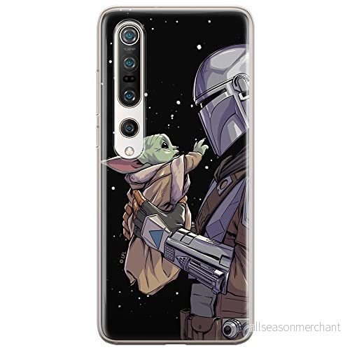 ERT GROUP mobiltelefonfodral för Xiaomi MI 10 / PRO originalt och officiellt licensierat Star Wars mönster Baby Yoda 019 anpassad till formen på mobiltelefonen, fodral tillverkad av TPU plast 5904805066856