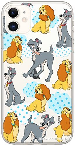 ERT GROUP mobiltelefonfodral för Iphone 11 originalt och officiellt licensierat Disney mönster Lady and the Tramp 004 optimalt anpassad till formen på mobiltelefonen, gedeeltelijk transparant 5905131773357