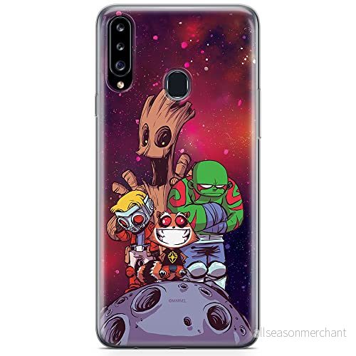 ERT GROUP mobiltelefonfodral för Samsung A20S originalt och officiellt licensierat Marvel mönster Guardians of the Galaxy 017 anpassad till formen på mobiltelefonen, fodral tillverkad av TPU plast 5904805442650