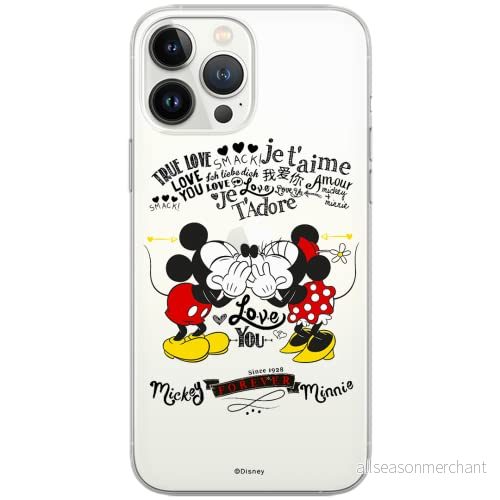 ERT GROUP mobiltelefonfodral för Samsung F62 / M62 originalt och officiellt licensierat Disney mönster Mickey & Minnie 005 optimalt anpassad till formen på mobiltelefonen, gedeeltelijk transparant 5904805534133