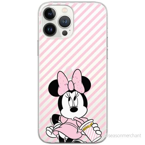 ERT GROUP mobiltelefonfodral för Samsung S10 PLUS originalt och officiellt licensierat Disney mönster Minnie 017 Vit optimalt anpassad till formen på mobiltelefonen, gedeeltelijk transparant 5903040688489