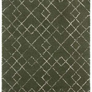 Mint Rugs hög flor matta bågskytt mjukt fluffigt geometriskt mönster (200 x 290 cm, 100% polypropylen, golvvärme lämplig robust), olivgrön kräm, 200 cm 4260659064679 Mint Rugs hög flor matta bågskytt mjukt fluffigt geometriskt mönster (200 x 290 cm, 100% polypropylen, golvvärme lämplig robust), olivgrön kräm, 200 cm 4260659064679
