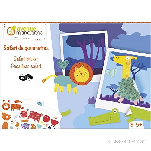 Avenue Mandarine KC044C kreativt set (med roliga klistermärken, lämpliga för barn från 3 år) 1 pack safari 3609510540449 Avenue Mandarine KC044C kreativt set (med roliga klistermärken, lämpliga för barn från 3 år) 1 pack safari 3609510540449