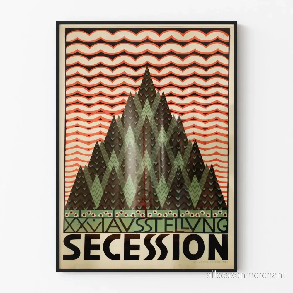 Art Nouveau-secessionposter för väggdekoration
