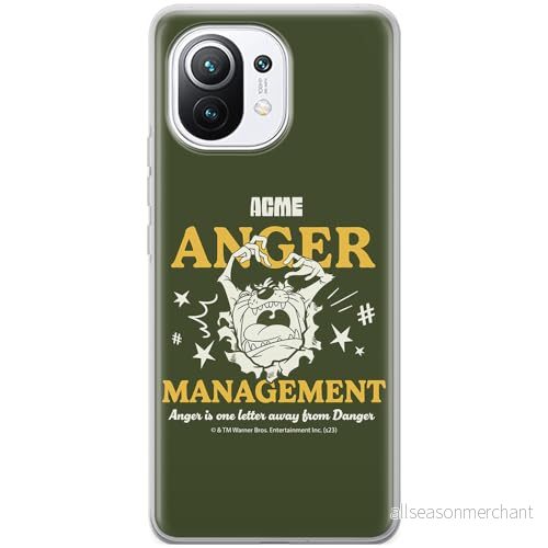 ERT GROUP mobiltelefonfodral för Xiaomi 11 originalt och officiellt licensierat Looney Tunes mönster Tasmanian 006 optimalt anpassad till formen på mobiltelefonen, fodral tillverkad av TPU plast 5905795135034