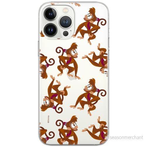 ERT GROUP mobiltelefonfodral för Iphone 13 PRO MAX originalt och officiellt licensierat Disney mönster Abu 001 Vit optimalt anpassad till formen på mobiltelefonen, gedeeltelijk transparant 5903932862126