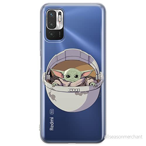 ERT GROUP mobiltelefonfodral för Xiaomi REDMI NOTE 10 5G / POCO M3 PRO originalt och officiellt licensierat Star Wars mönster Baby Yoda 026, gedeeltelijk transparant 5904805084911