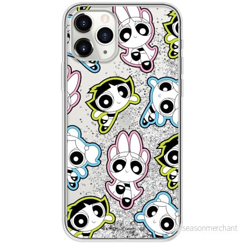 ERT GROUP mobiltelefonfodral för Apple Iphone 11 PRO MAX originalt och officiellt licensierat The Powerpuff Girls mönster 022, med glitter overflow effekt 5905511969066