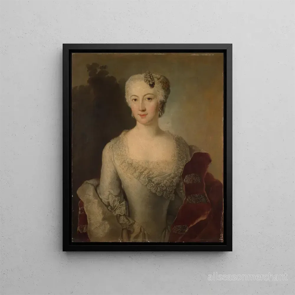 Målning Portrait d'une femme - Anton Raphaël Mengs | Konsttryck