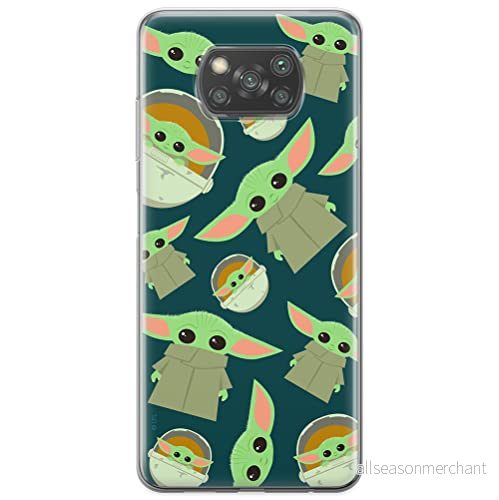 ERT GROUP mobiltelefonfodral för Xiaomi POCOPHONE X3 originalt och officiellt licensierat Star Wars mönster Baby Yoda 006 anpassad till formen på mobiltelefonen, fodral tillverkad av TPU plast 5903537127989