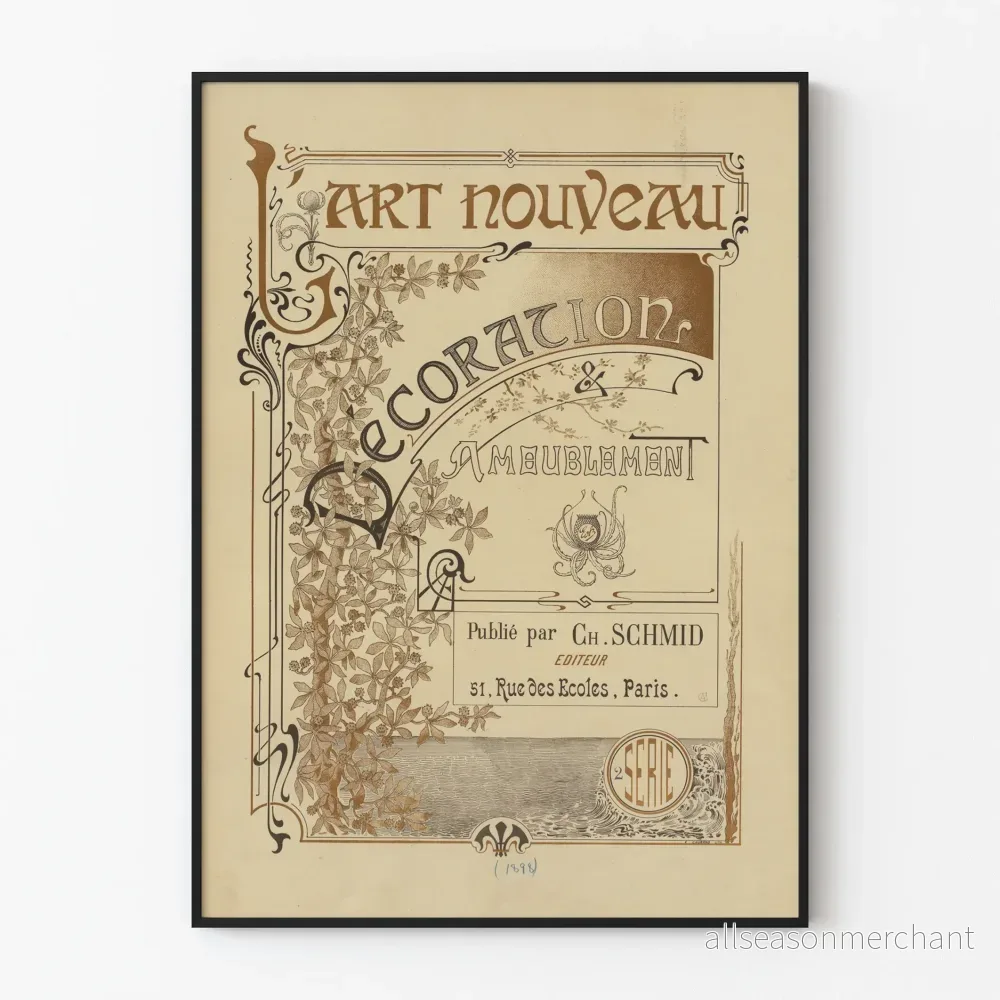 Art Nouveau-Poster för inredning och möblering, serie 2 Art Nouveau-Poster för inredning och möblering, serie 2