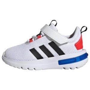 adidas Unisex baby racer TR23 skor barn löparskor, Ftwr vit/core svart/klarröd, 21 EU, White Core Black Bright Red, EU 4066756145088