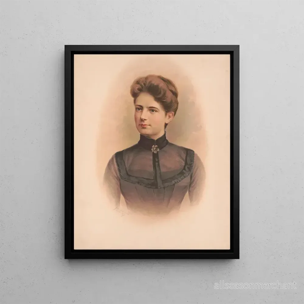 Målning Frances Folsom, Mme Grover Cleveland - Julius Bien Company | Konsttryck