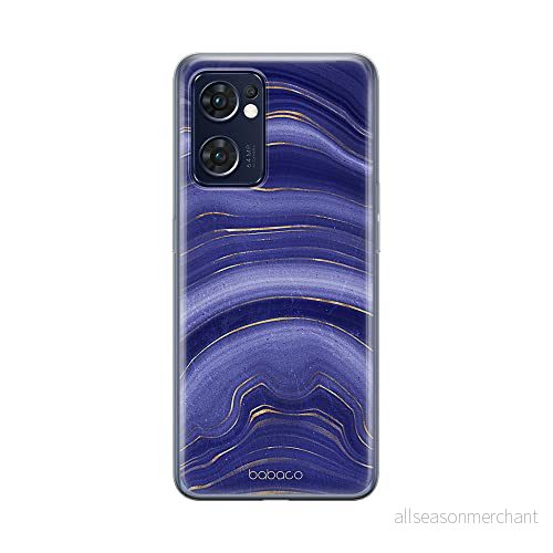 ERT GROUP mobiltelefonfodral för Oppo RENO 7 5G originalt och officiellt licensierat Babaco mönster Marble 005 optimalt anpassad till formen på mobiltelefonen, fodral tillverkad av TPU plast 5905511311391