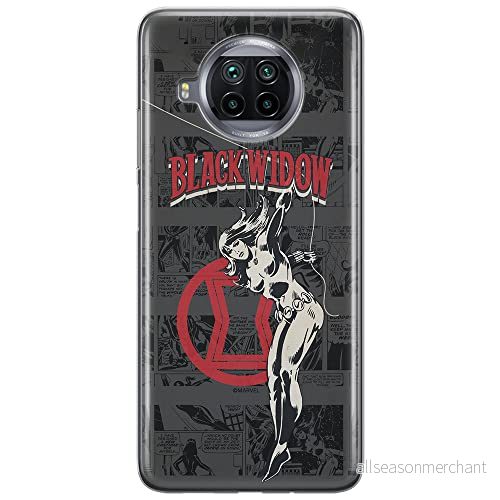 ERT GROUP mobiltelefonfodral för Xiaomi MI 10T LITE/REDMI NOTE 9 PRO 5G originalt och officiellt licensierat Marvel mönster Black Widow 006, fodral tillverkad av TPU plast 5903537160269