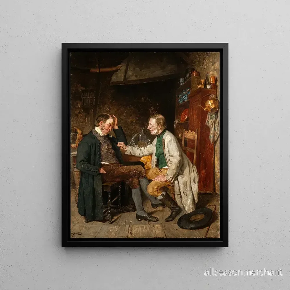 Målning L'emprunteur - August Jernberg | Konsttryck