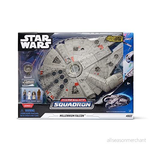 Bizak Star Wars Micro Galaxy Squadron, Halcon Mileanrius fartyg med Lux och Ljud, innehåller 4 figurer (62610022) 8432752040492