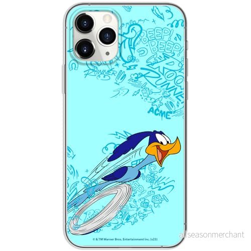 ERT GROUP mobiltelefonfodral för Iphone 11 PRO originalt och officiellt licensierat Looney Tunes mönster Roadrunner 004 anpassad till formen på mobiltelefonen, fodral tillverkad av TPU plast 5905795127060