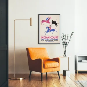 Vintageindisk domstolsaffisch utställning San Francisco 1939 - Bild 2