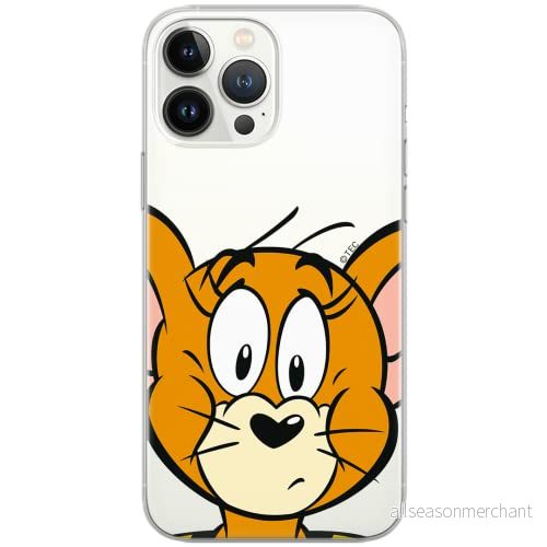 ERT GROUP mobiltelefonfodral för Samsung S10 PLUS originalt och officiellt licensierat Tom and Jerry mönster 002 Vit optimalt anpassad till formen på mobiltelefonen, gedeeltelijk transparant 5903040876657