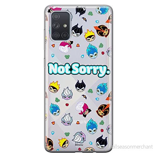 ERT GROUP mobiltelefonfodral för Samsung A71 originalt och officiellt licensierat Disney mönster Villains 005 optimalt anpassad till formen på mobiltelefonen, gedeeltelijk transparant 5905131380944