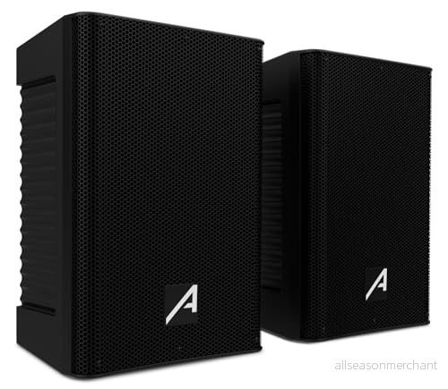 Audibax Freeport 210 set med 2 aktiva och passiva 10 tums högtalare 250 W effekt USB/SD/FM anslutning medföljande strömkabel för fjärrkontroll Bluetooth förstärkt 7427254438787
