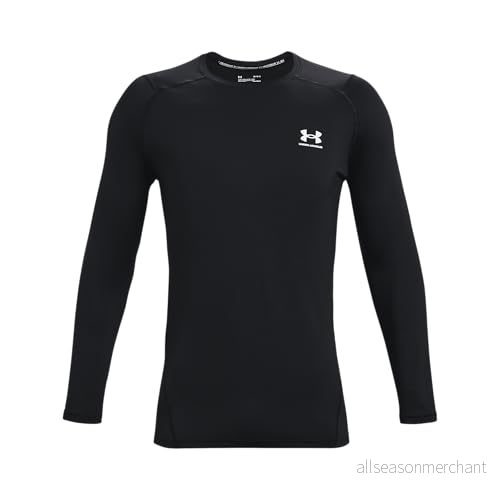 Under Armour HG Fitted LS Långärmad tröja, Storlek: Medium, Black 194514078072
