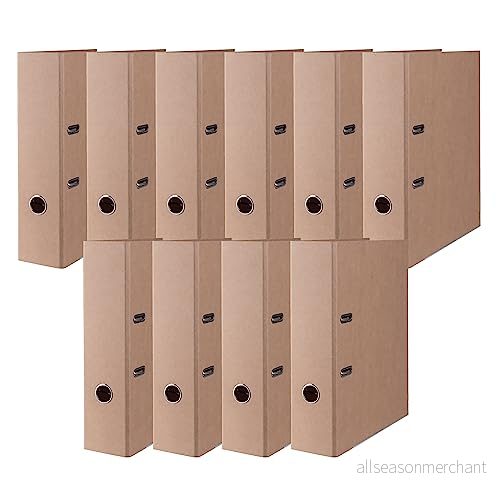 DONAU pärmspak bågfil/mapp premium eco maxi FSC/förpackning med 10 delar/bred/DIN A4 8 cm 80 mm/brun beige/naturlig/förstärkningstejp/tillverkad i EU 5901498115359