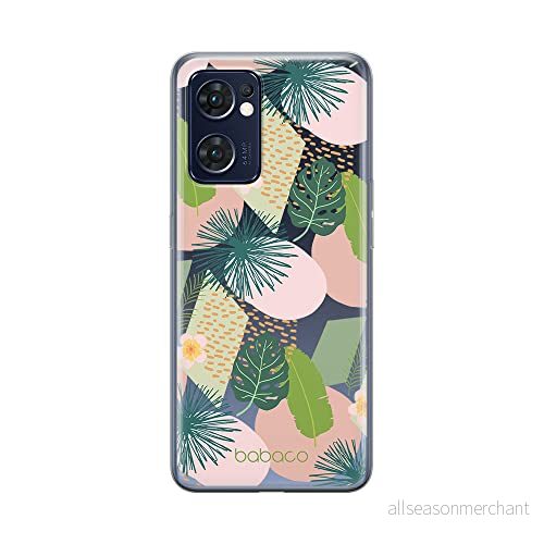ERT GROUP mobiltelefonfodral för Oppo RENO 7 5G originalt och officiellt licensierat Babaco mönster Plants 012 optimalt anpassad till formen på mobiltelefonen, gedeeltelijk transparant 5905511312503