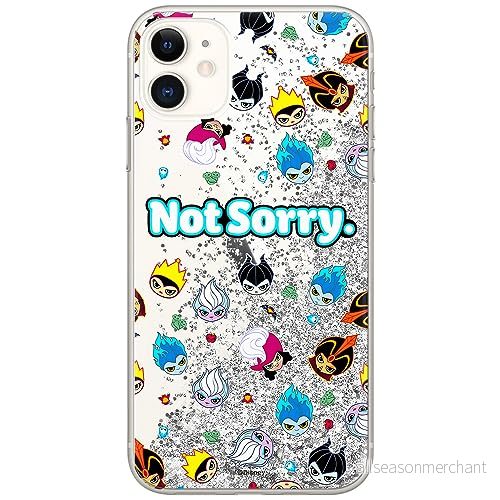ERT GROUP mobiltelefonfodral för Apple Iphone 11 originalt och officiellt licensierat Disney mönster Villains 005 optimalt anpassad till formen på mobiltelefonen, med glitter overflow effekt 5905131379986